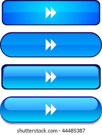  Forward  web buttons. Vector illustration.