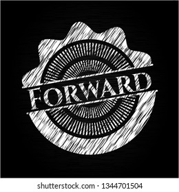 Forward written with chalkboard texture