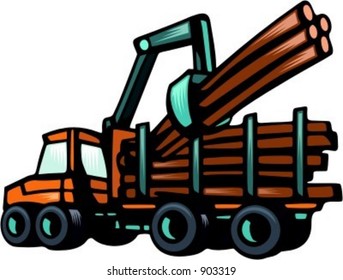 Forwarder.Vector illustration