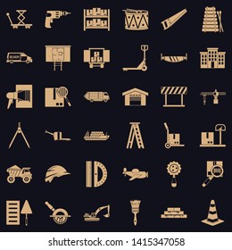Forwarding icons set. Simple set of 36 forwarding vector icons for web for any design