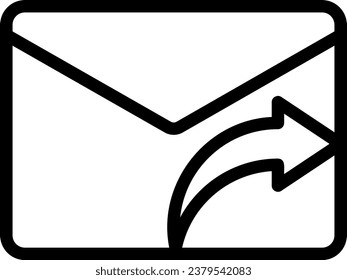 forwarding line icon illustration vector