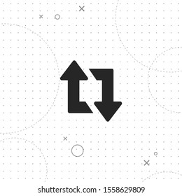 Forwarding, vector best flat icon on texture background , EPS 10