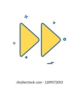 Forword icon design vector