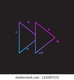 Forword icon design vector 
