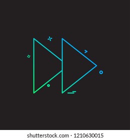 Forword icon design vector 