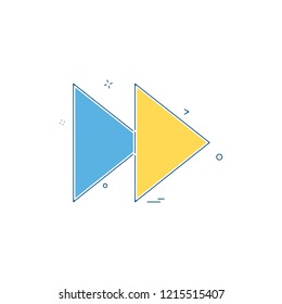 Forword icon design vector 