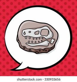 fossil doodle, speech bubble