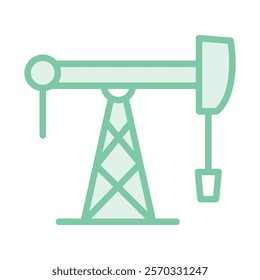 Fossil fuel duotone line icon, editable vector icon, pixel perfect, illustrator ai file 