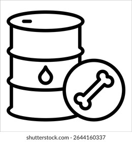 Fossil Fuel Icon Element For Design