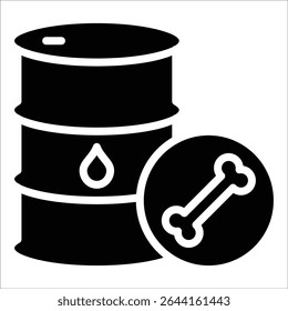 Fossil Fuel Icon Element For Design