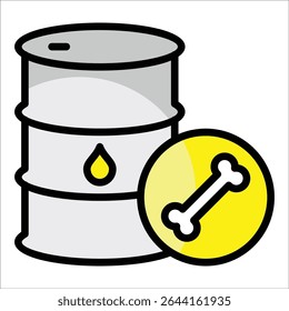 Fossil Fuel Icon Element For Design