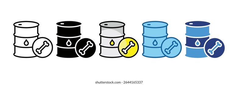 Fossil Fuel Icon Element For Design