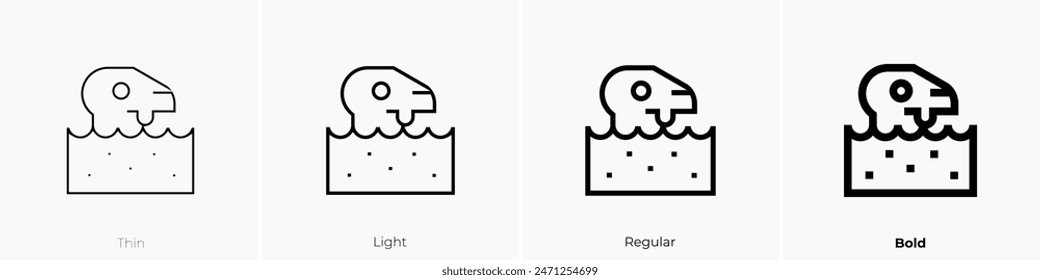 fossil fuel icon. Thin, Light Regular And Bold style design isolated on white background