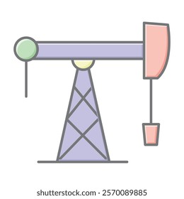 
Fossil fuel lineal color icon , vector, pixel perfect, illustrator file 