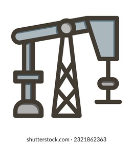 Fossil Fuel Thick Line Filled Colors For Personal And Commercial Use.
