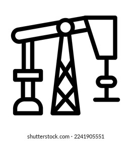 Diseño de iconos de la línea de vectores de combustibles fósiles