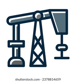 Fossil Fuel Vector Thick Line Filled Dark Colors Icons For Personal And Commercial Use.
