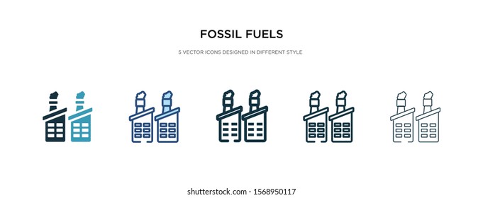 fossil fuels icon in different style vector illustration. two colored and black fossil fuels vector icons designed in filled, outline, line and stroke style can be used for web, mobile, ui
