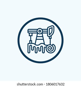 Fossil fuels icon isolated on white background. Fossil fuels icon simple sign. Fossil fuels icon trendy and modern symbol for graphic and web design. Fossil fuels icon flat vector illustration for log