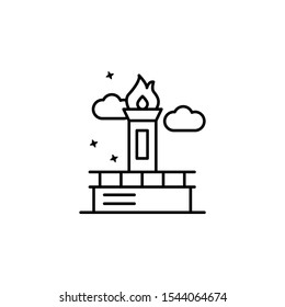 Fossil fuels oil icon. Simple line, outline vector of oil industry icons for ui and ux, website or mobile application