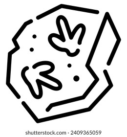 Fossil Icon Illustration for web, app, infographic, etc