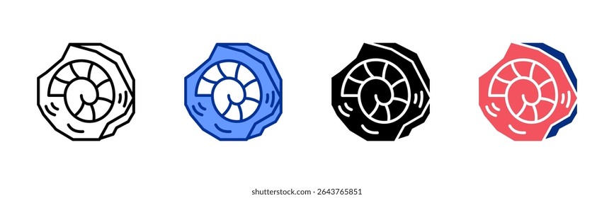 Fossil icon sheet multiple style collection