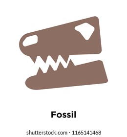Fossil icon vector isolated on white background, Fossil transparent sign , historical stone age symbols
