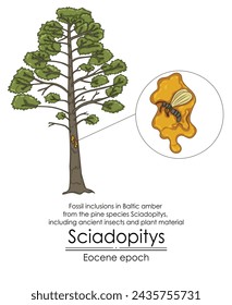 Fossil inclusions in Baltic amber from the pine species Sciadopitys, including ancient insects and plant material