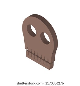 Fossil isometric left top view 3D icon