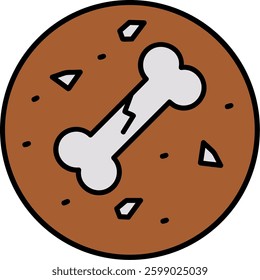 Fossil Line vector Icon Design