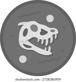 Fossil Line vector Icon Design