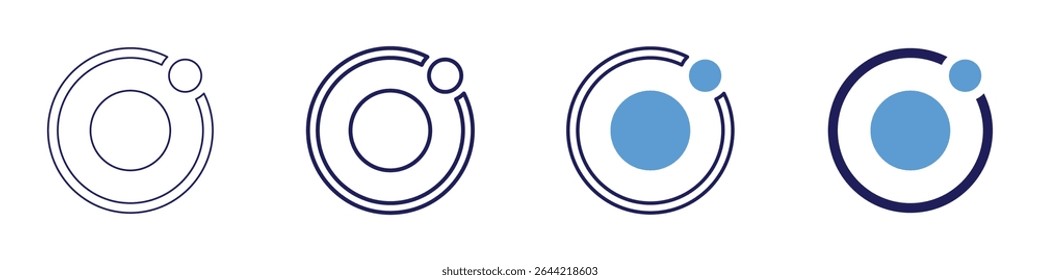 Fossil record icon in 4 different styles. Thin Line, Line, Bold Line, Duotone. Duotone style. Editable stroke.