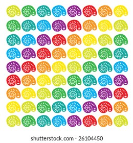 Fossil snail color tone chart
