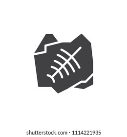 Fossil trilobite imprint vector icon. filled flat sign for mobile concept and web design. simple solid icon. Symbol, logo illustration. Pixel perfect vector graphics