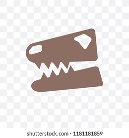 Fossil vector icon isolated on transparent background, Fossil logo concept