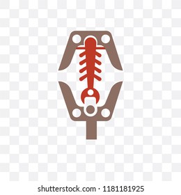 Fossil vector icon isolated on transparent background, Fossil logo concept