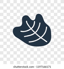 Fossil vector icon isolated on transparent background, Fossil transparency logo concept