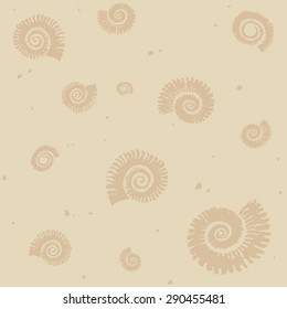 Fossils seamless background pattern 