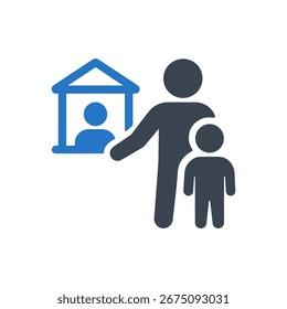Pflegesymbol einzeln auf weißem Hintergrund 
