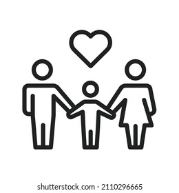 Foster Care icon vector image. Can also be used for Physical Fitness. Suitable for mobile apps, web apps and print media.