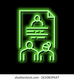 foster family stories neon light sign vector. foster family stories illustration