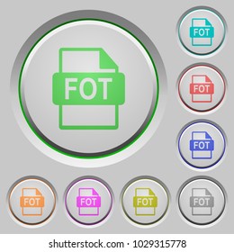 FOT file format color icons on sunk push buttons