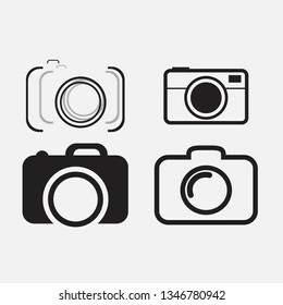 foto camera icon set