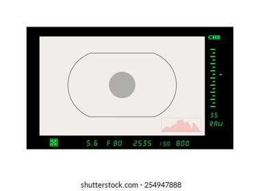 Foto camera the image via the view-finder