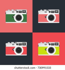 Foto. Camera. Pop art. Icon.