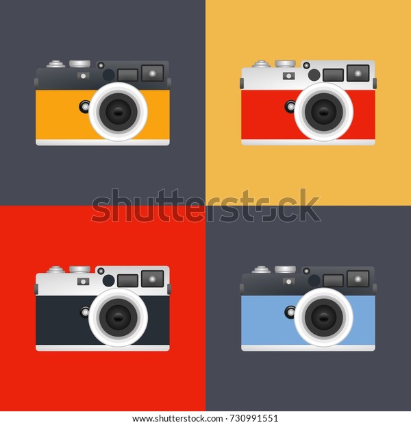 Foto Camera Pop Art Icon Stock Vector (Royalty Free) 730991551