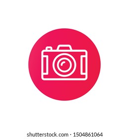 
foto camera vector icon sign