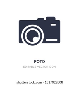 foto icon on white background. Simple element illustration from Shapes concept. foto icon symbol design.