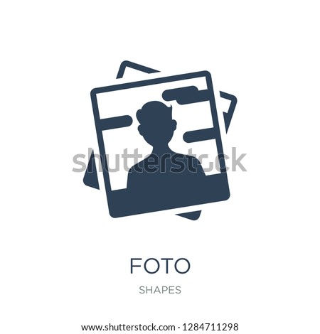 foto icon vector on white background, foto trendy filled icons from Shapes collection, foto vector illustration