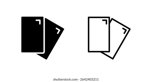 Foul card icon set for referee decisions